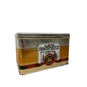 Vintage Levi Garrett Chewing Tobacco 25th Anniversary Commemorative Tin empty